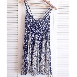 Boho floral tunic/mini dress